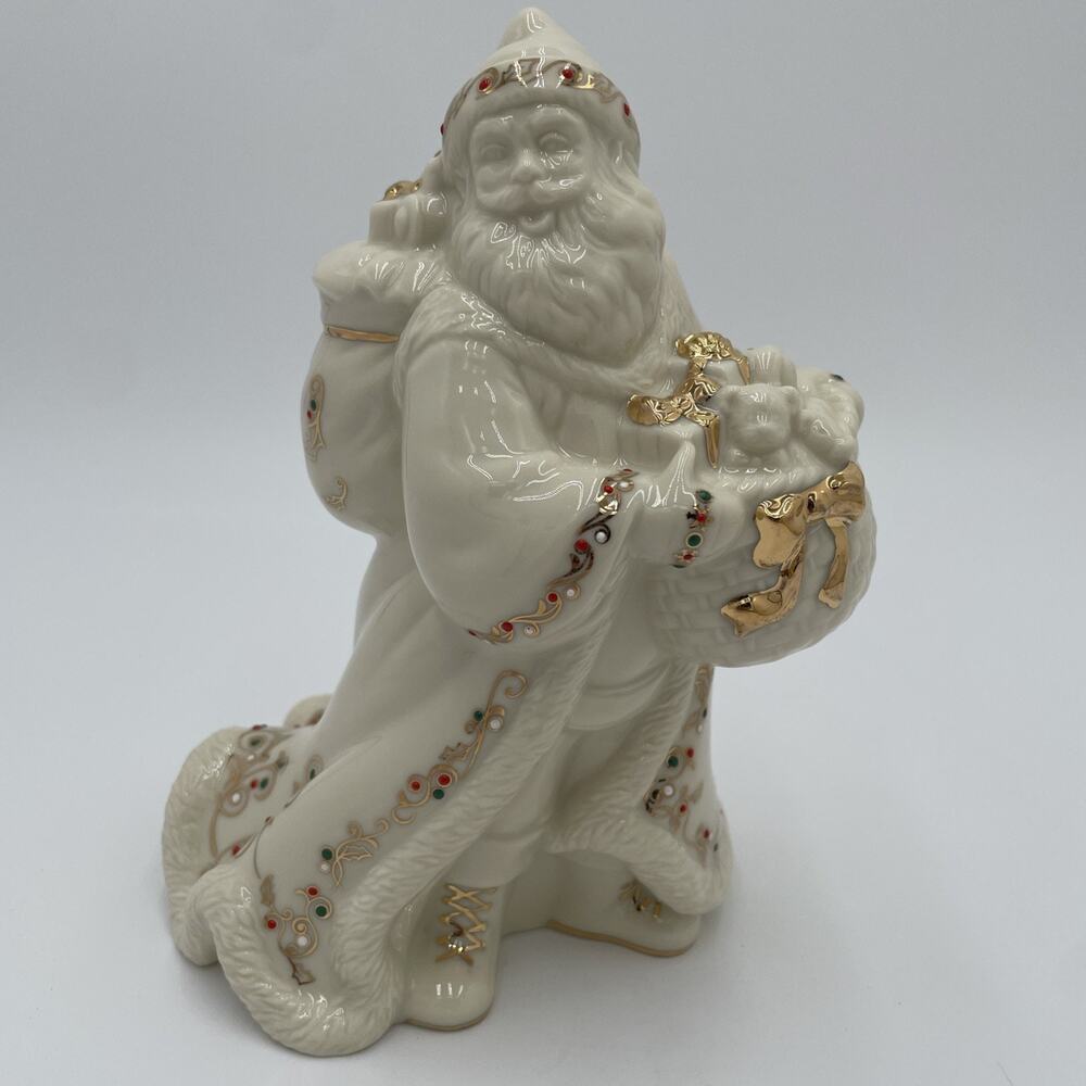 Lenox China Jewels Collection Country Santa Tenth In Series Christmas Holidays